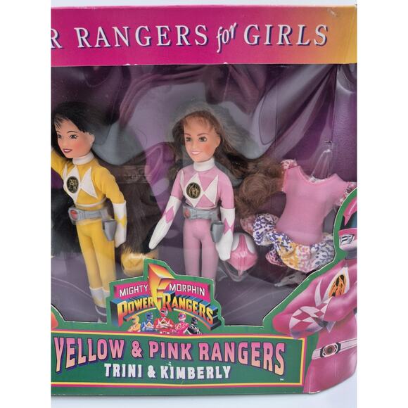 Mighty Morphin Power Rangers For Girls Yellow (Trini) & Pink (Kimberly) New - Picture 4 of 15